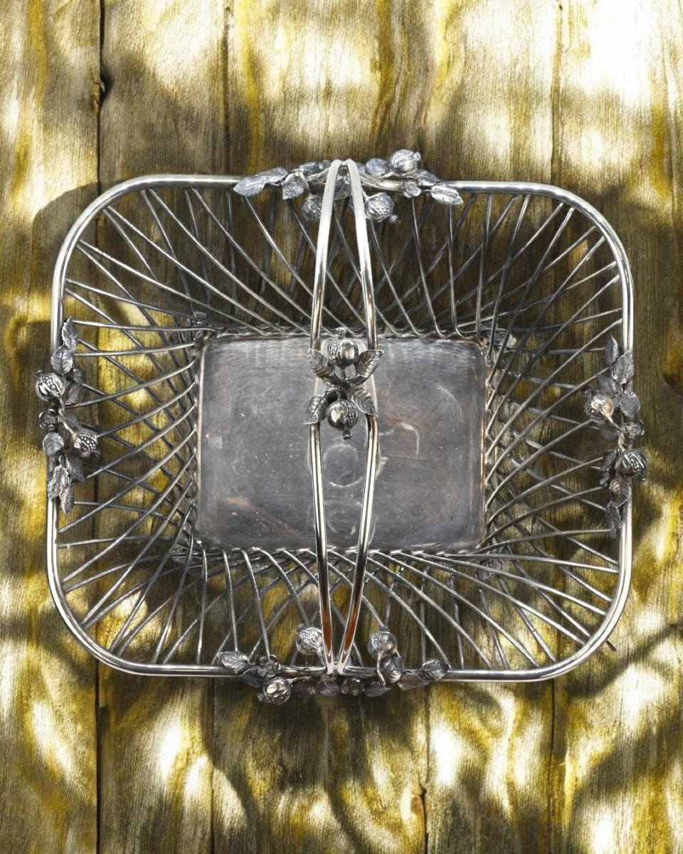 Cestino Per il Pane In Argento Sterling - Italia XX Secolo-photo-3